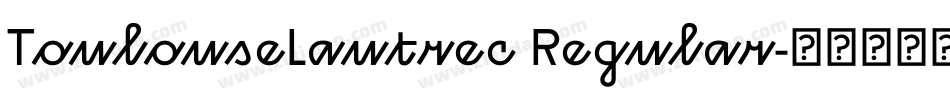 ToulouseLautrec Regular字体转换